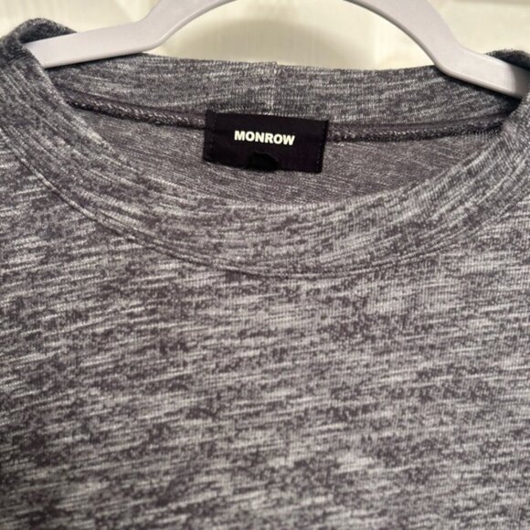 Monrow USA Made Men’s Gray Sweater - Picture 3 of 6